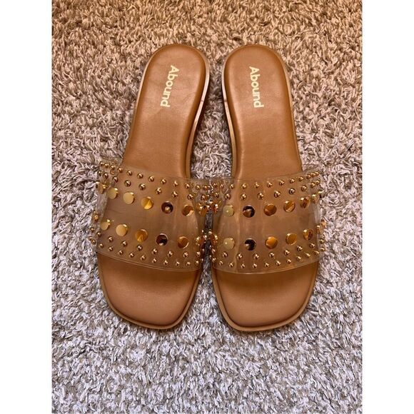 Flat tan sandals - Picture 2 of 5